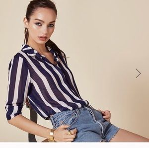 Reformation button down shirt